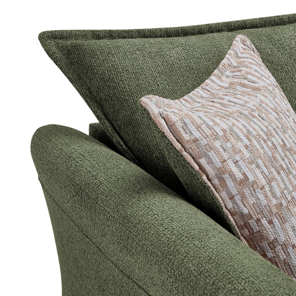 Hoxley 4 Seater Sofa in Leo Forest fabric 7