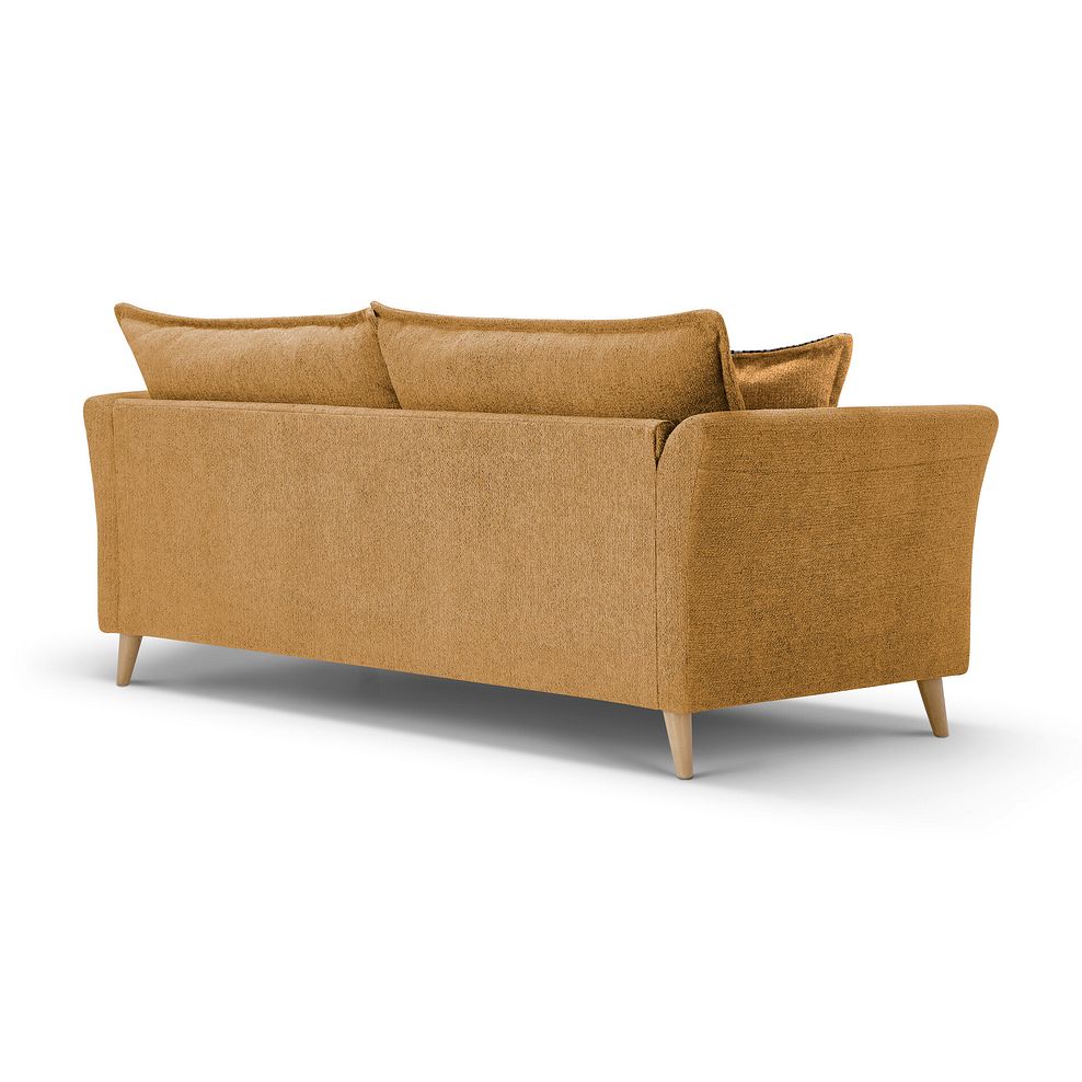 Hoxley 4 Seater Sofa in Leo Mustard fabric 4