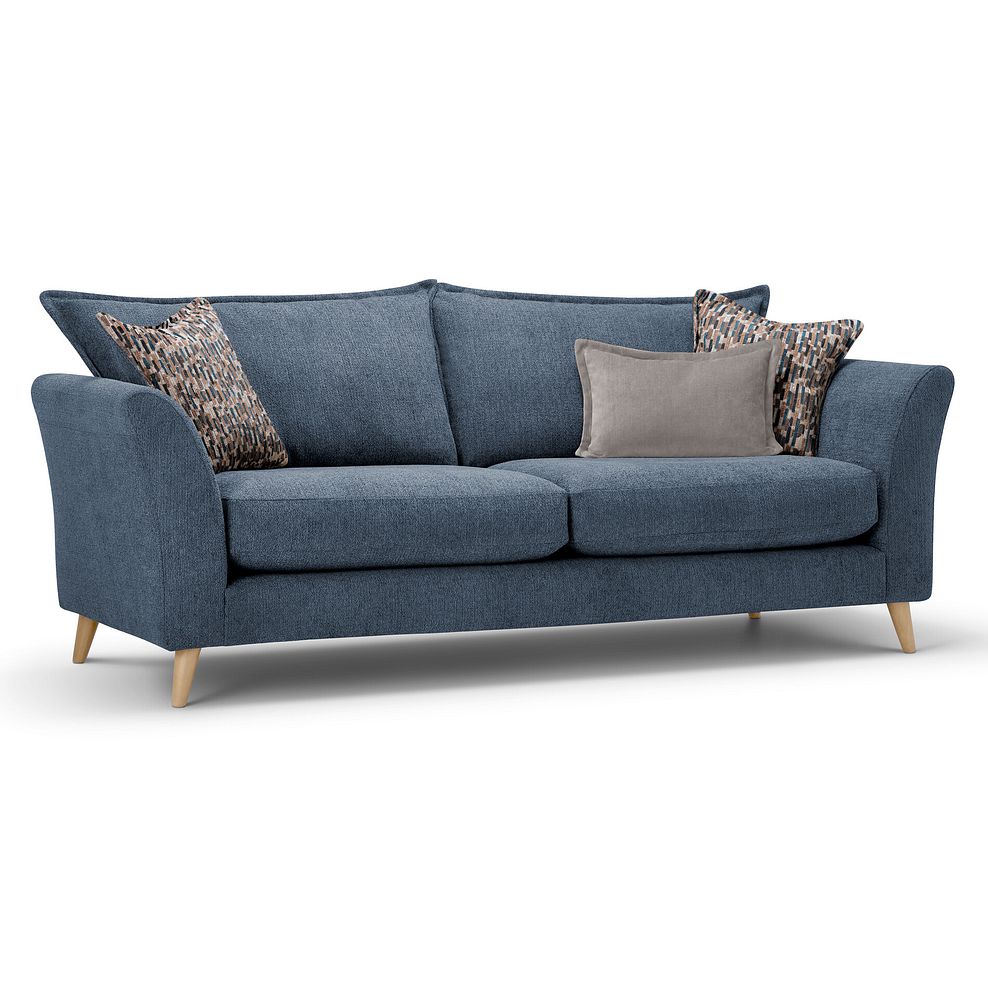 Hoxley 4 Seater Sofa in Leo Ocean fabric 2