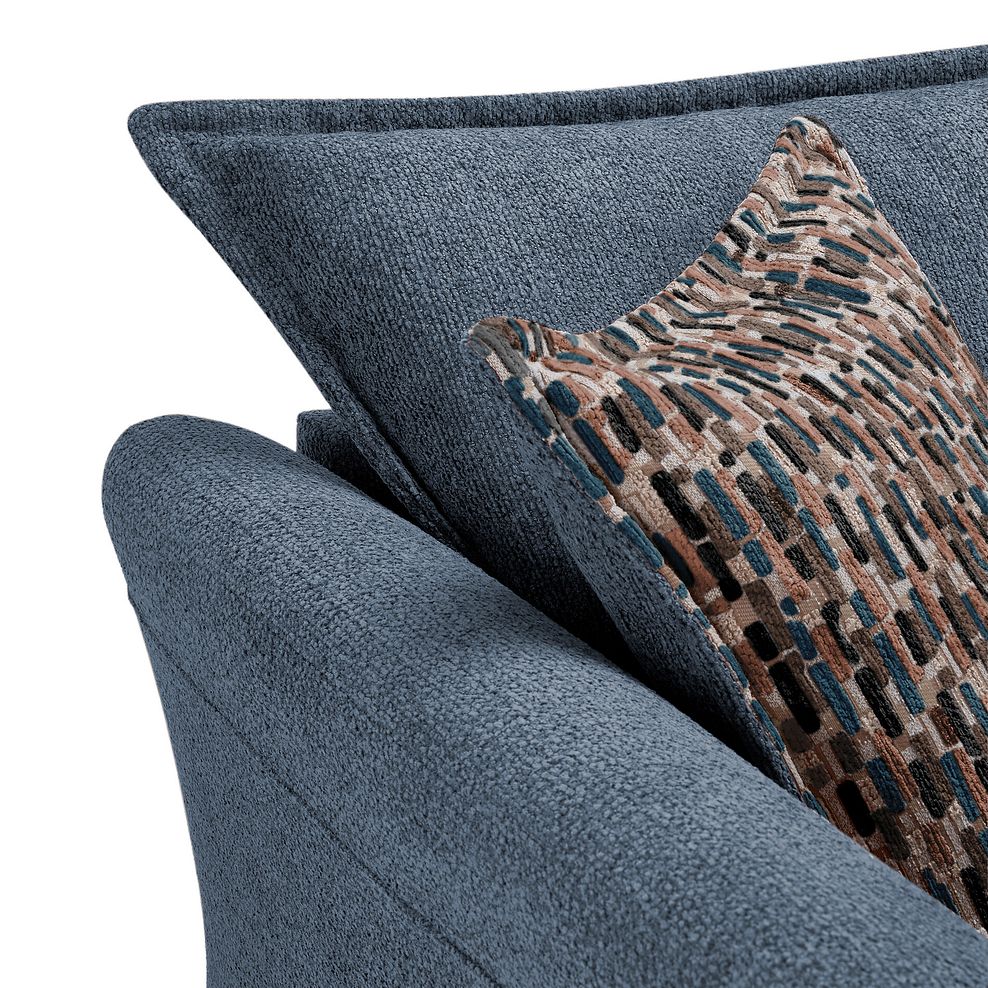 Hoxley 4 Seater Sofa in Leo Ocean fabric 7