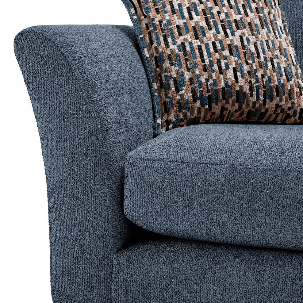Hoxley 4 Seater Sofa in Leo Ocean fabric 9