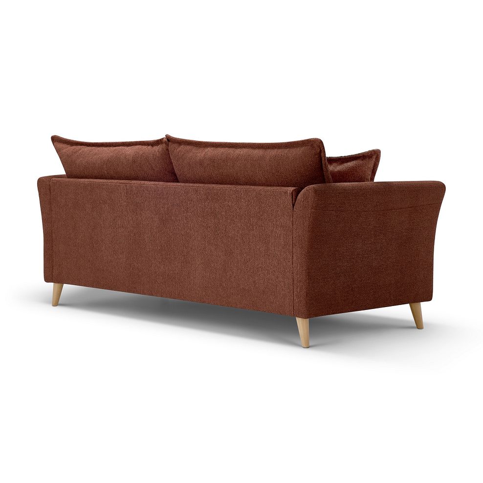 Hoxley 4 Seater Sofa in Leo Rust fabric 10