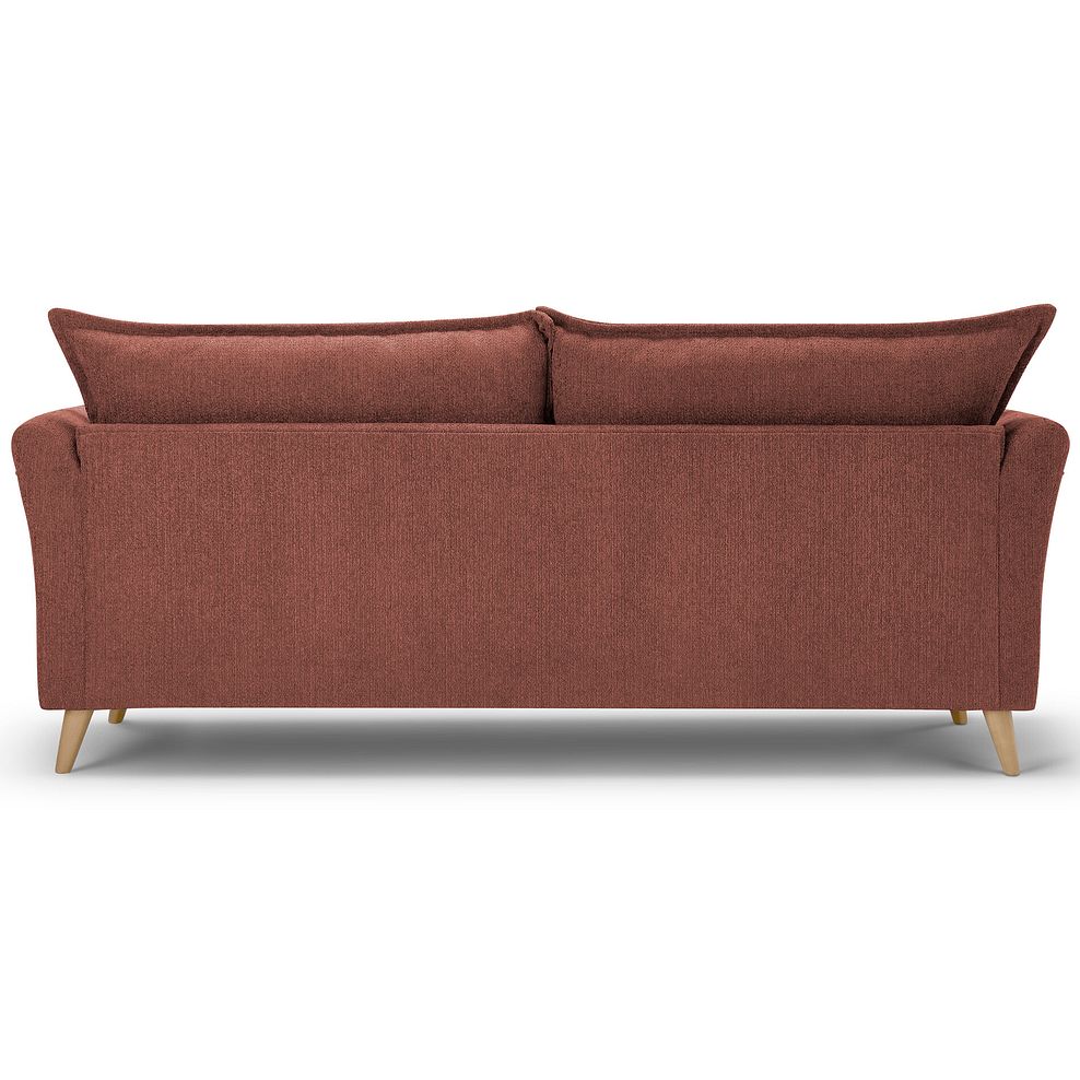Hoxley 4 Seater Sofa in Leo Rust fabric 11