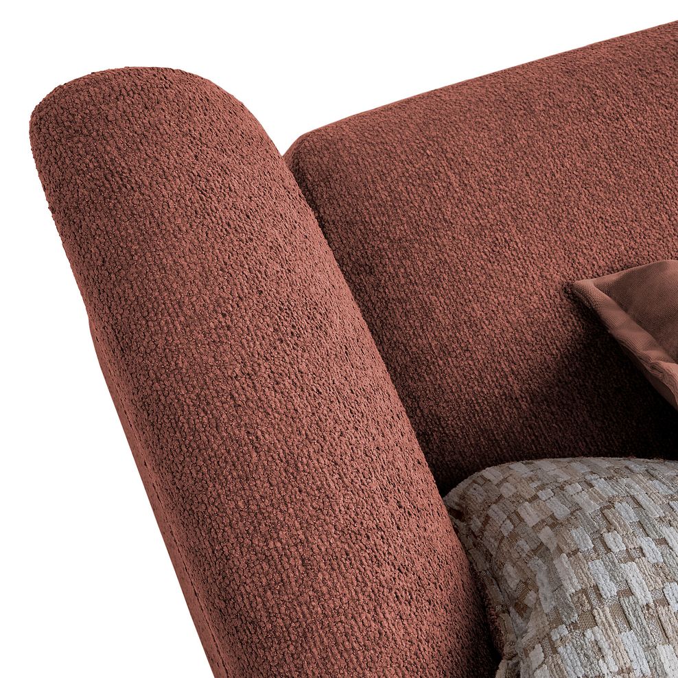 Hoxley 4 Seater Sofa in Leo Rust fabric 16