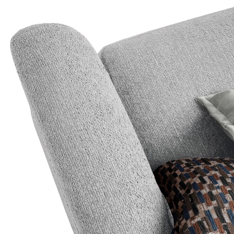 Hoxley 4 Seater Sofa in Leo Silver fabric 10