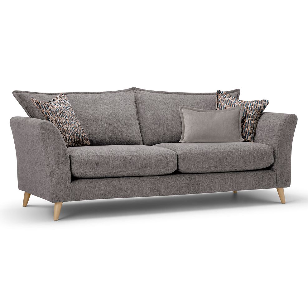 Hoxley 4 Seater Sofa in Leo Truffle fabric 2