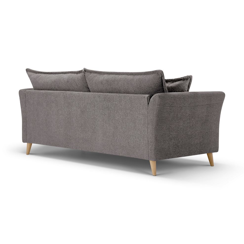 Hoxley 4 Seater Sofa in Leo Truffle fabric 4
