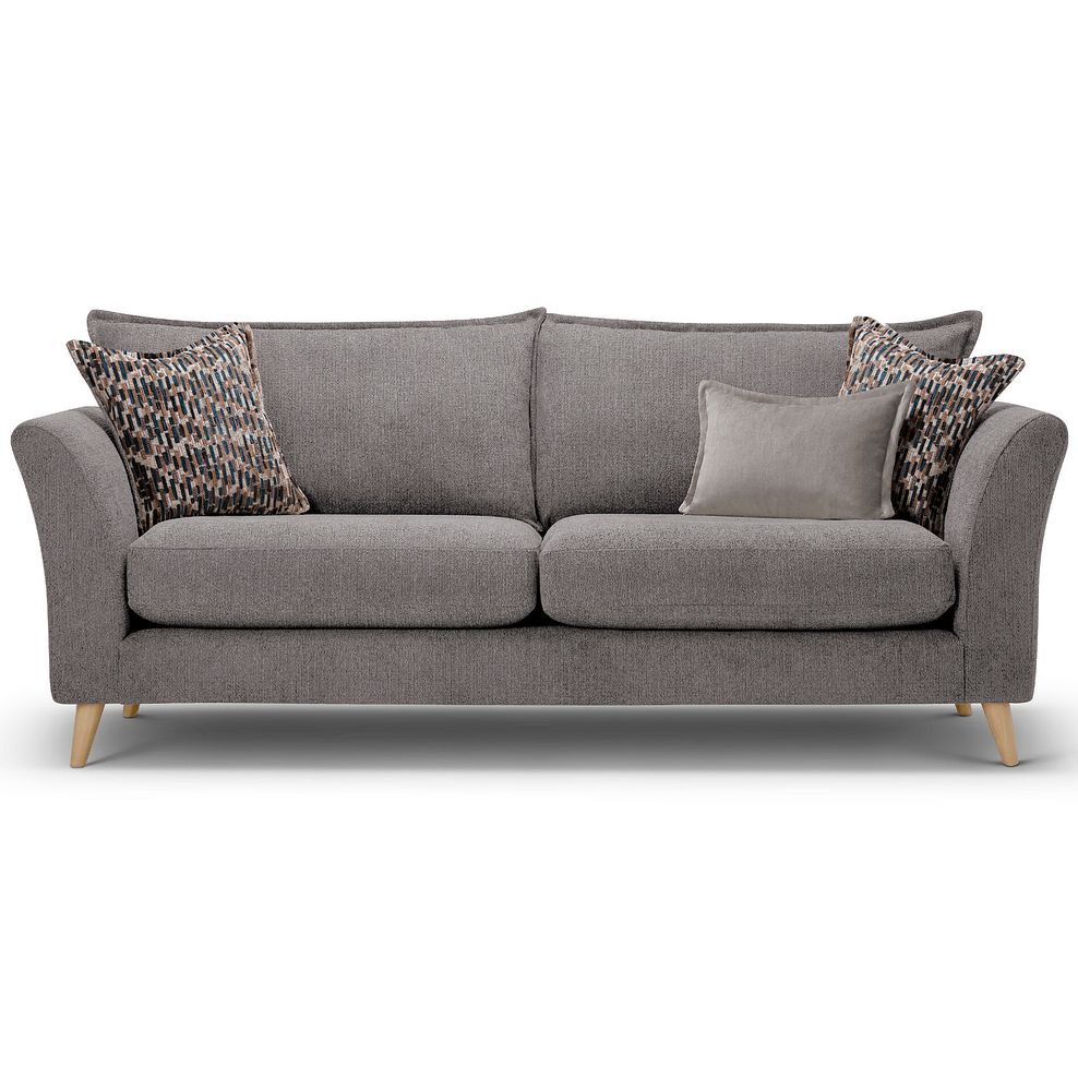 Hoxley 4 Seater Sofa in Leo Truffle fabric 1