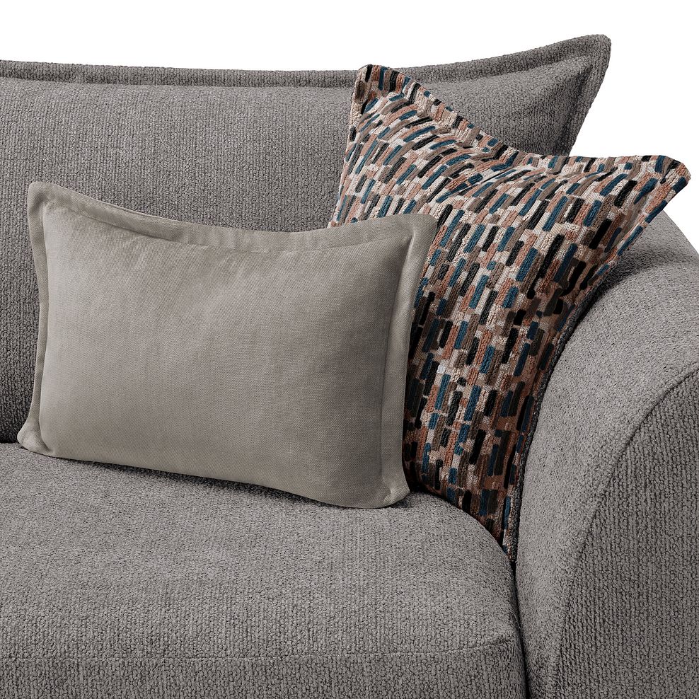 Hoxley 4 Seater Sofa in Leo Truffle fabric 8
