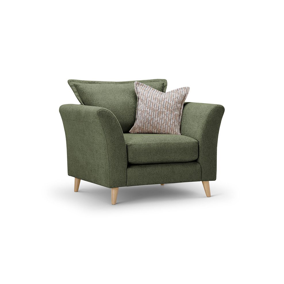 Hoxley Armchair in Leo Forest fabric 2
