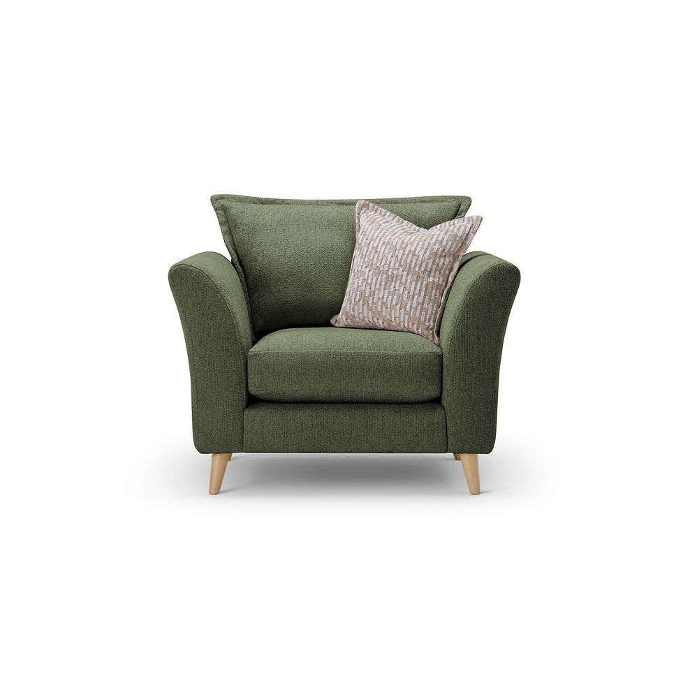 Hoxley Armchair in Leo Forest fabric 1