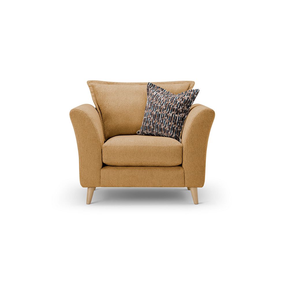 Hoxley Armchair in Leo Mustard fabric 1