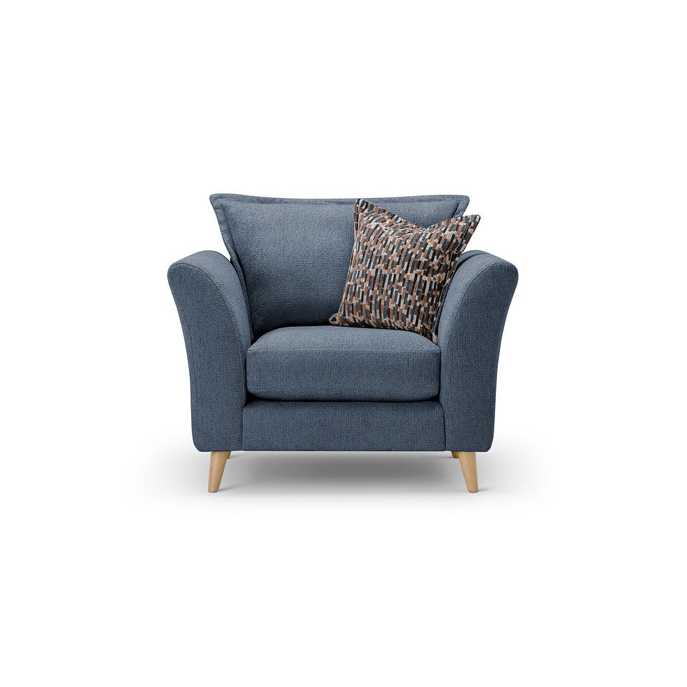 Hoxley Armchair in Leo Ocean fabric 1
