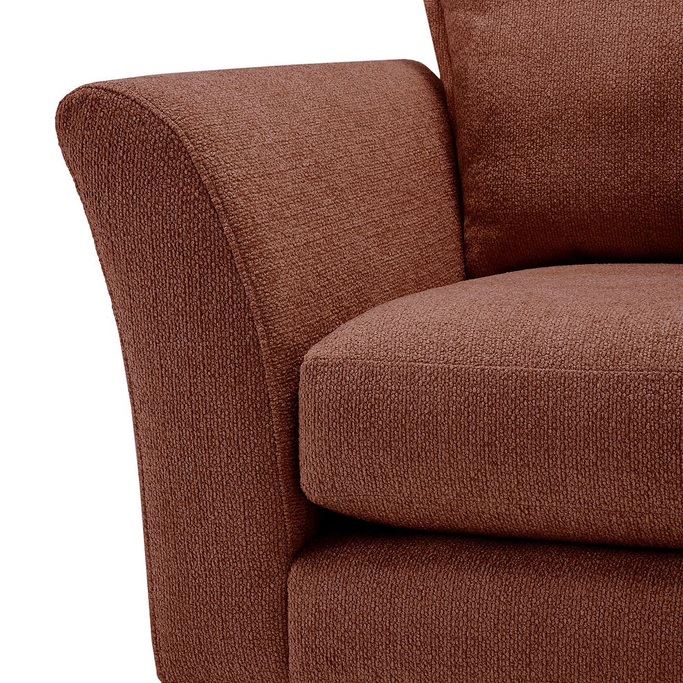 Hoxley Armchair in Leo Rust fabric 9