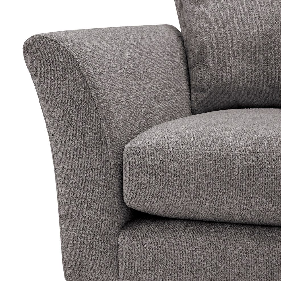 Hoxley Armchair in Leo Truffle fabric 9