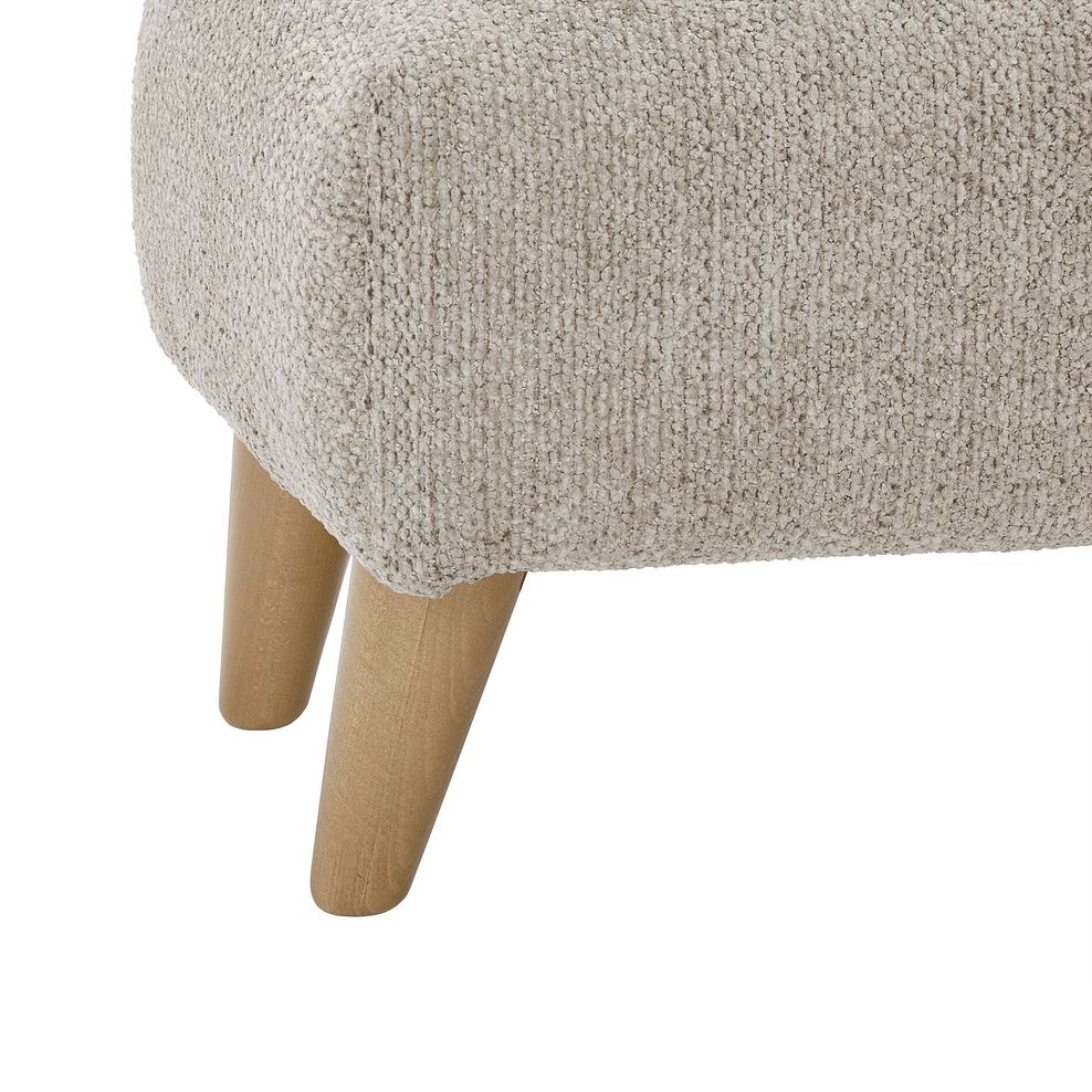 Hoxley Bench Footstool in Leo Biscuit fabric 5