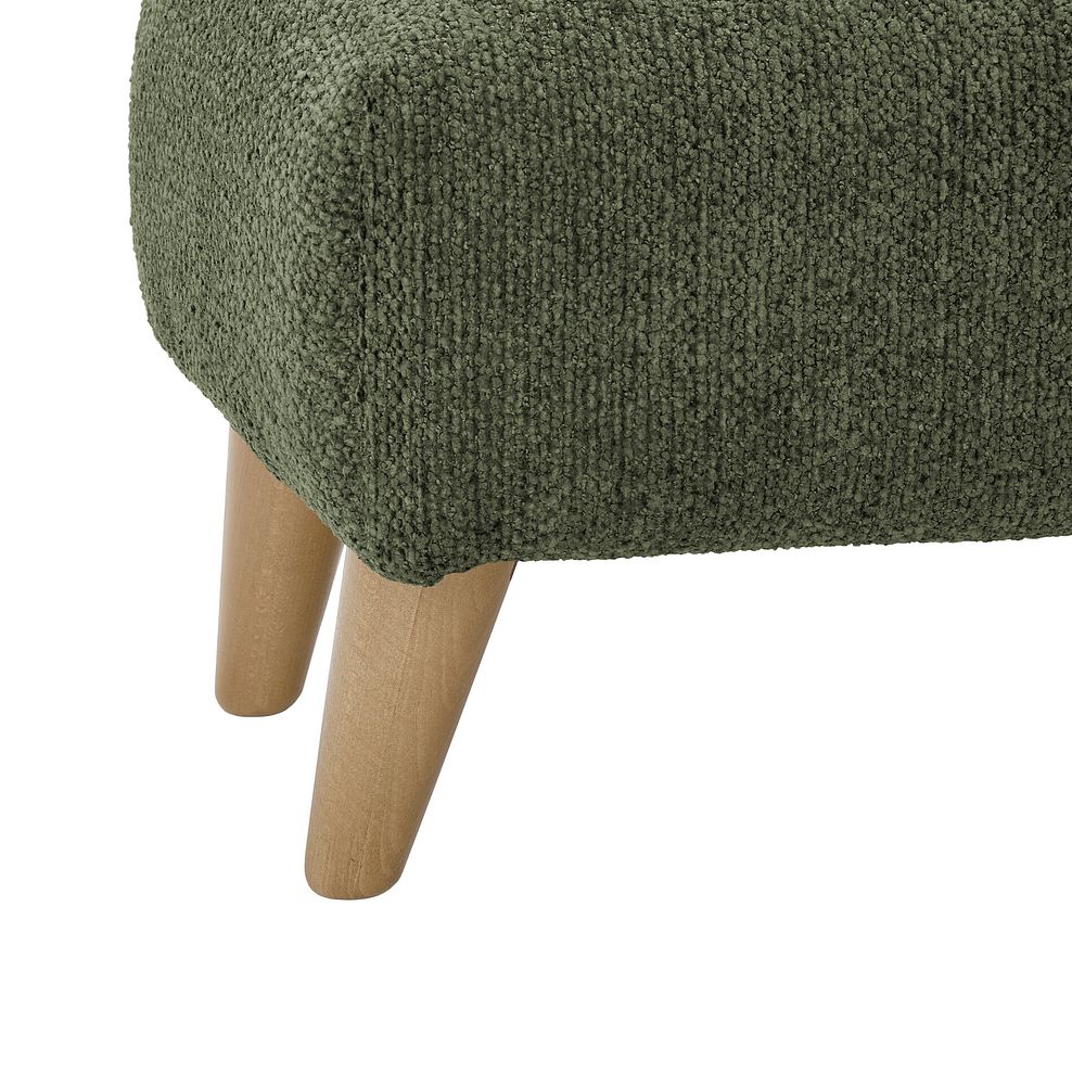 Hoxley Bench Footstool in Leo Forest fabric 5