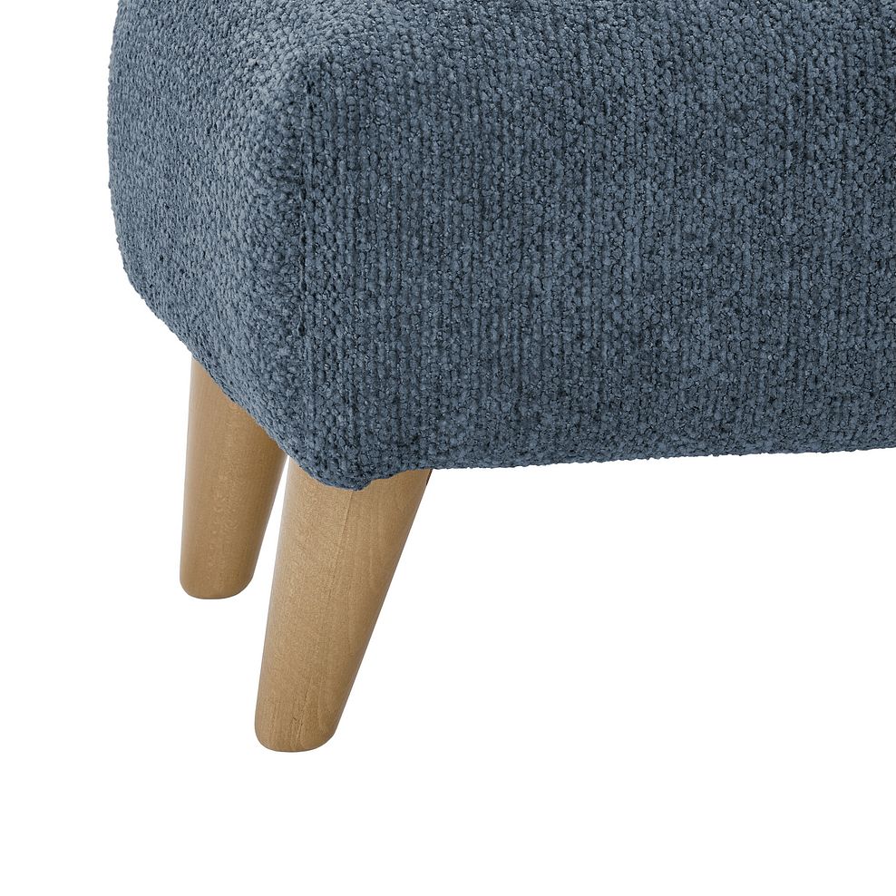 Hoxley Bench Footstool in Leo Ocean fabric 5