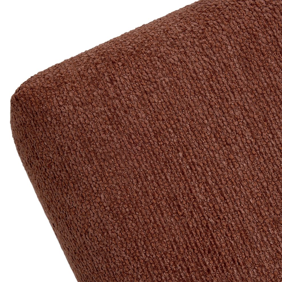 Hoxley Bench Footstool in Leo Rust fabric 7