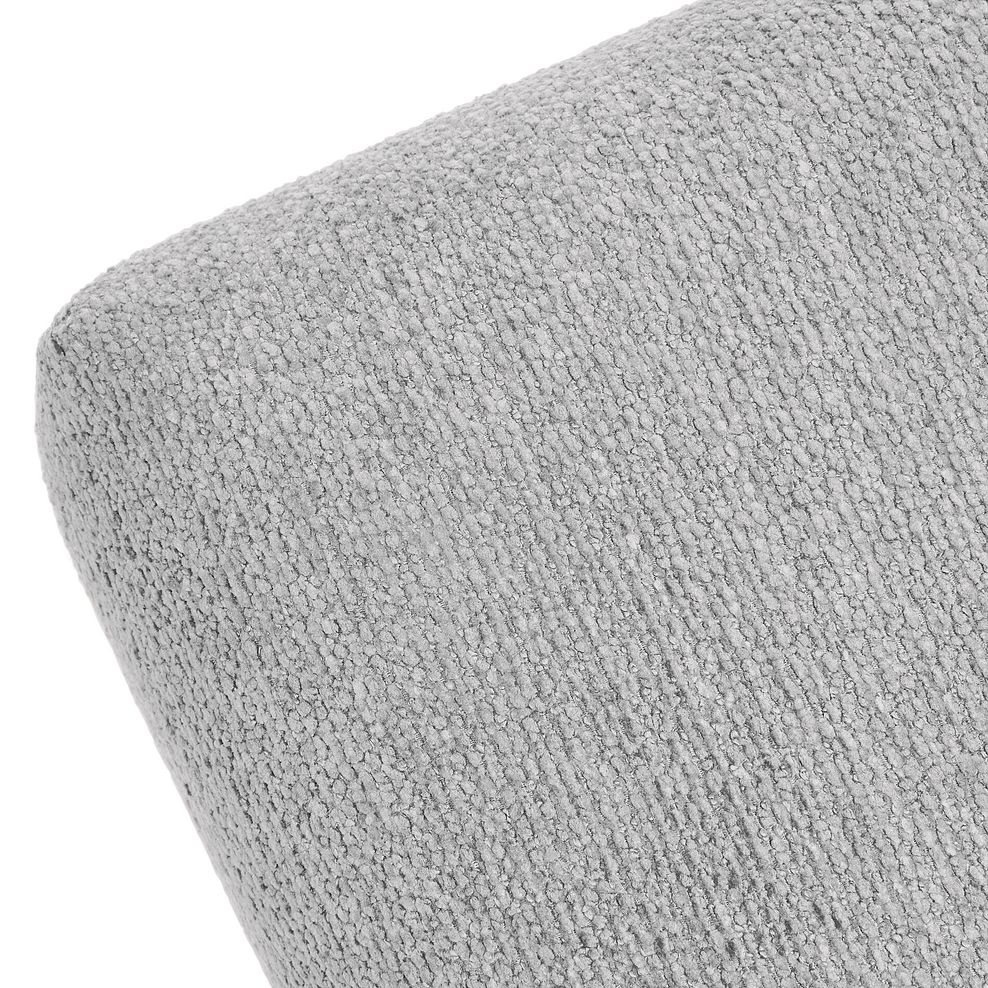 Hoxley Bench Footstool in Leo Silver fabric 4