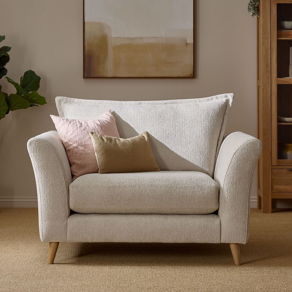Hoxley Loveseat in Leo Biscuit fabric 3