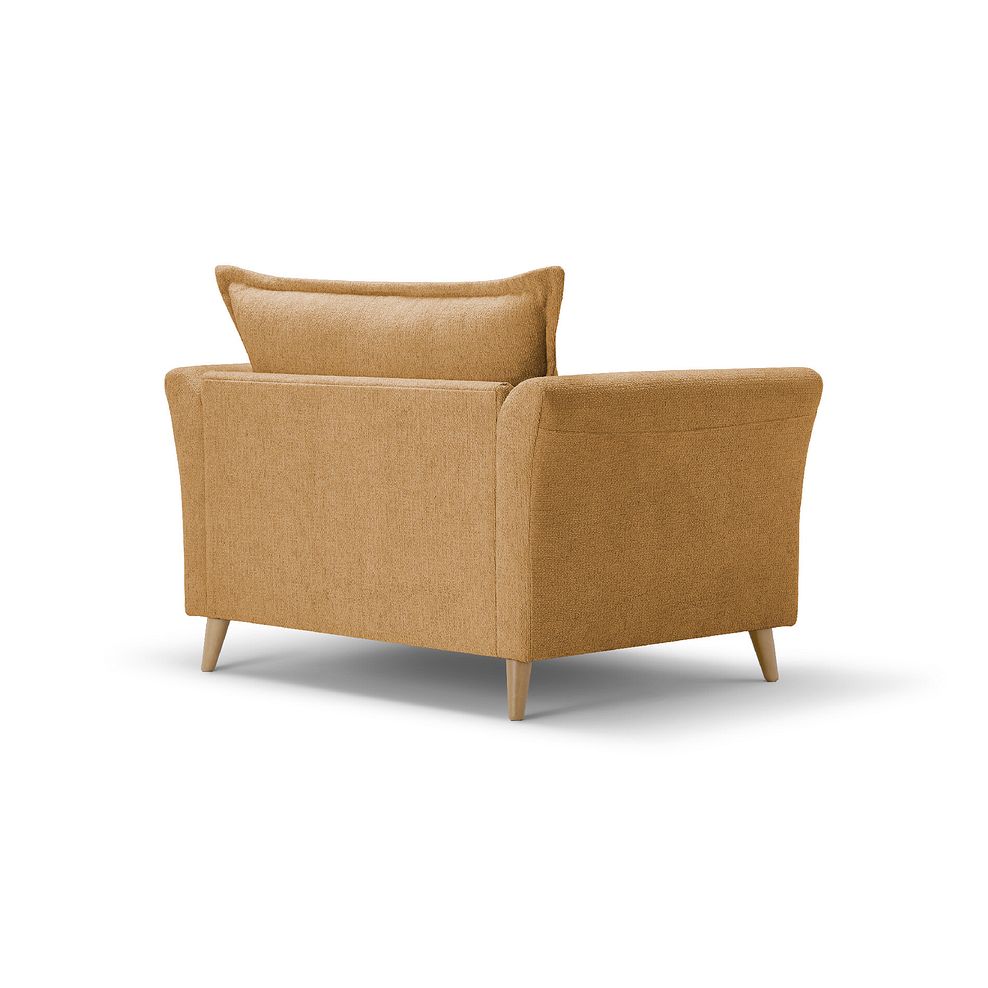Hoxley Loveseat in Leo Mustard fabric 4