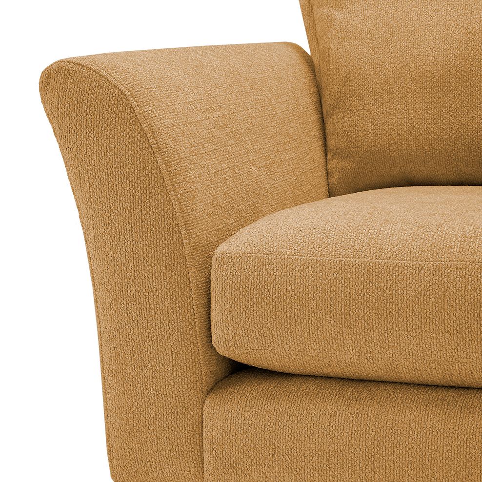Hoxley Loveseat in Leo Mustard fabric 7