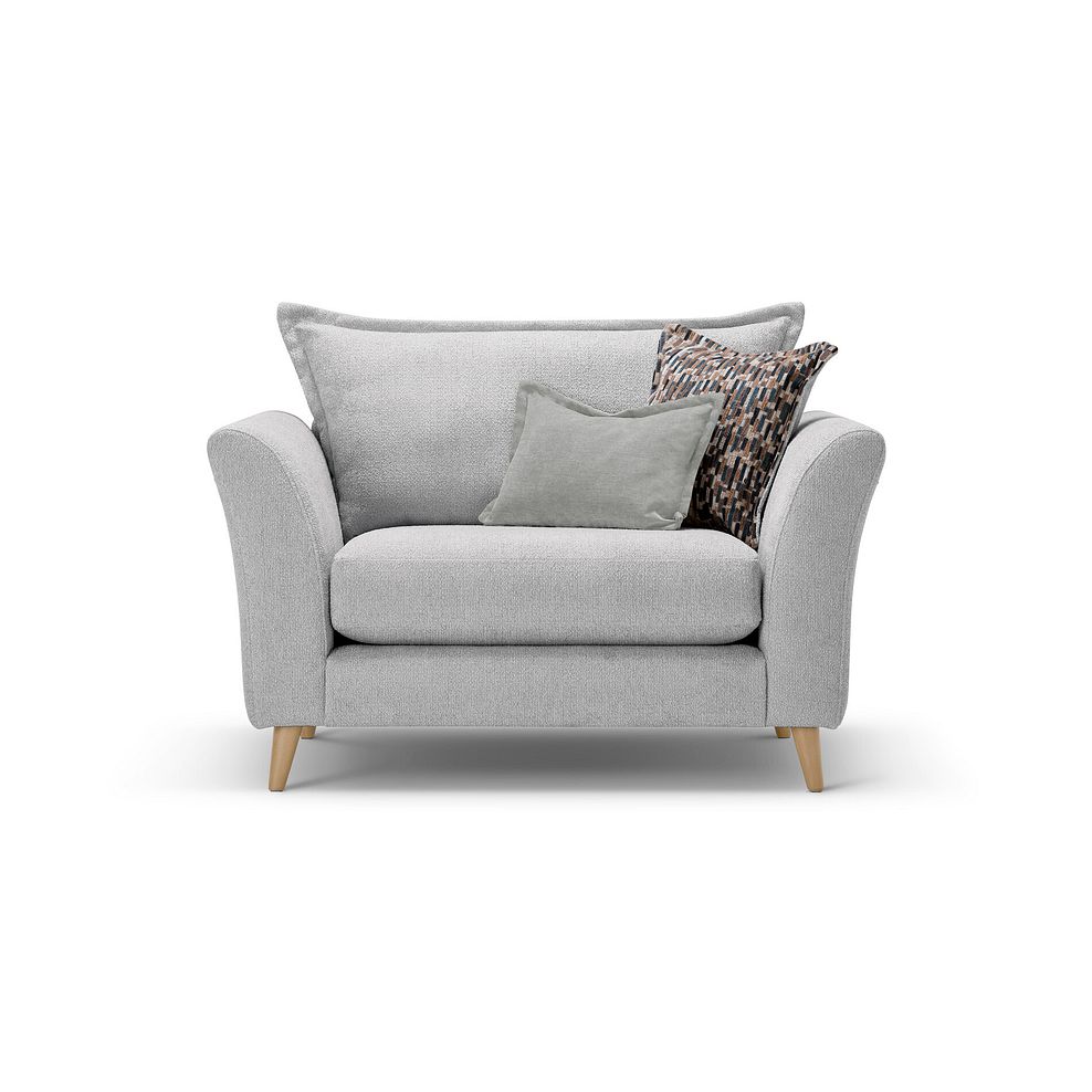 Hoxley Loveseat in Leo Silver fabric 1