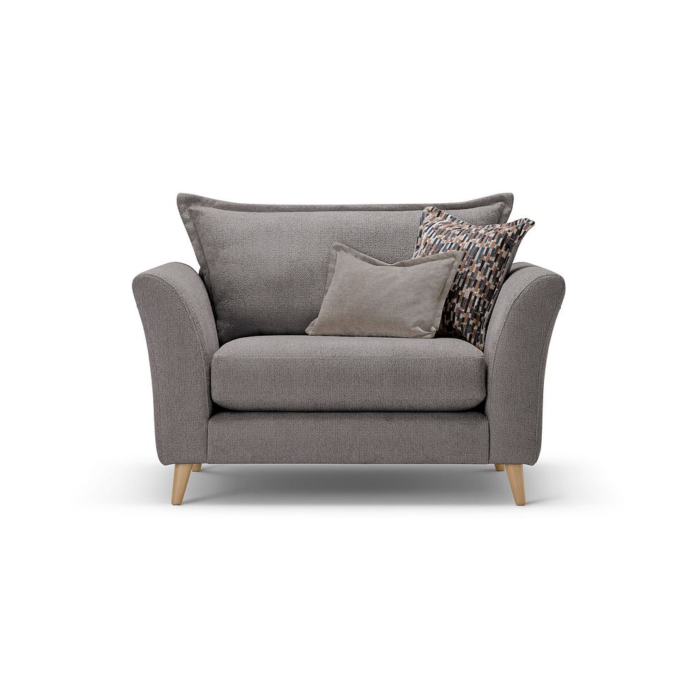 Hoxley Loveseat in Leo Truffle fabric 1