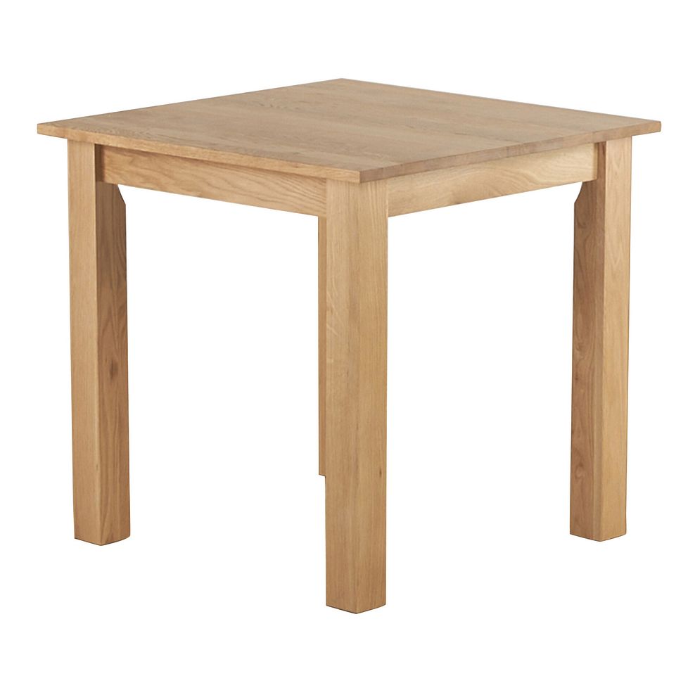 Hudson Natural Solid Oak Dining Table And 6 Scroll Backs in Conway Stone  2