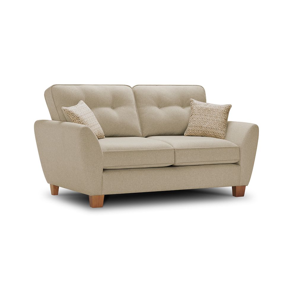 Inca 2 Seater Sofa in Christy Collection Beige Fabric Thumbnail 1
