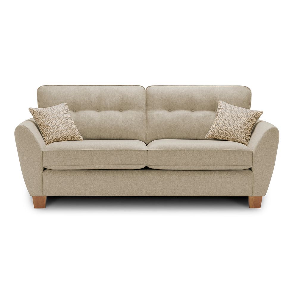 Inca 3 Seater Sofa in Christy Collection Beige Fabric 2
