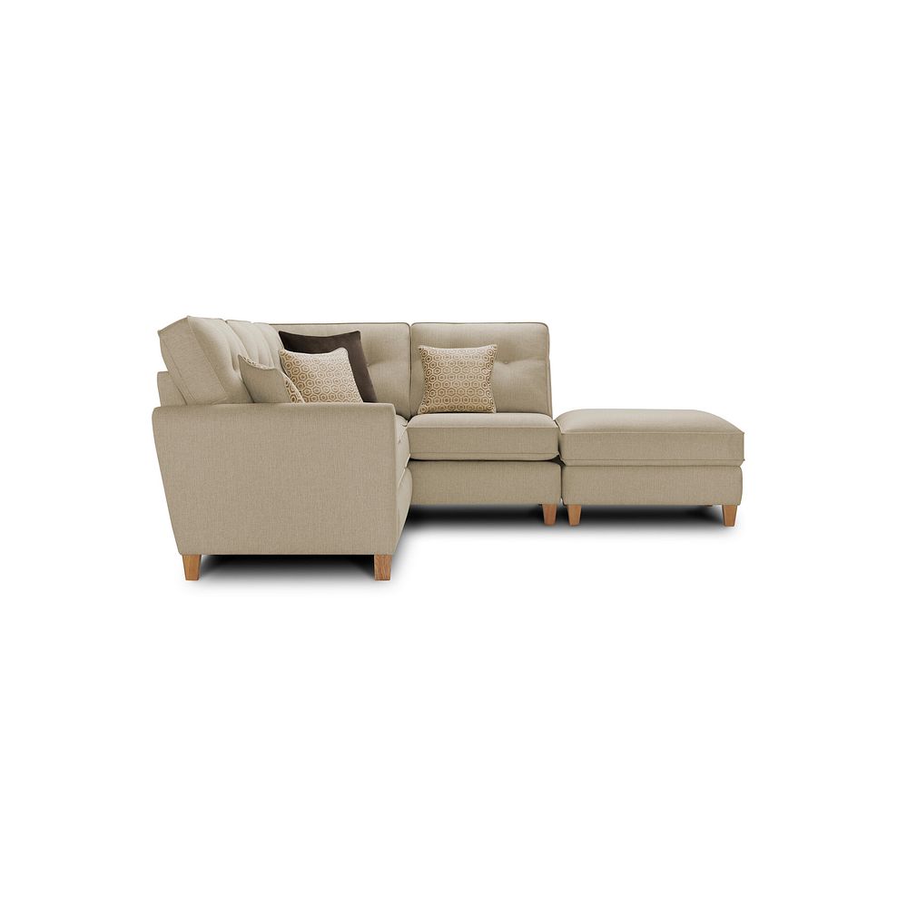 Inca Left Hand Corner Chaise Sofa in Christy Collection Beige Fabric 3
