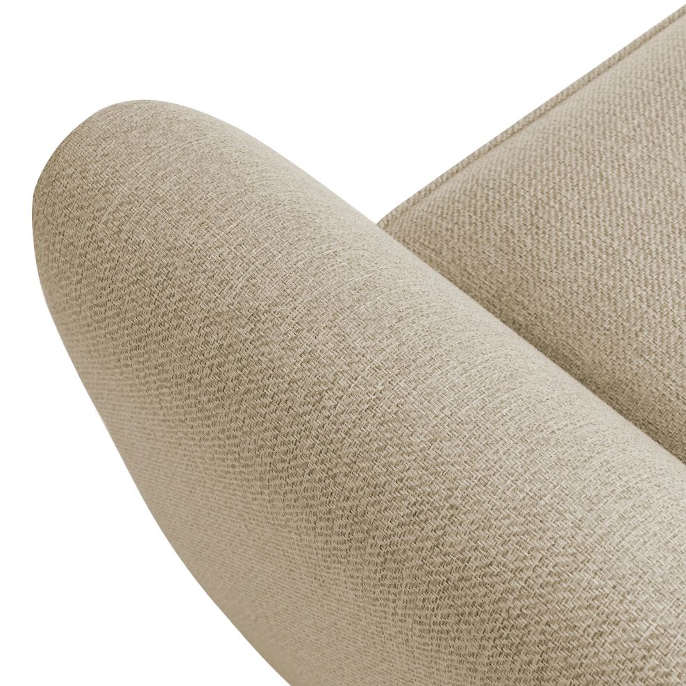 Inca Right Hand Corner Chaise Sofa in Christy Collection Beige Fabric 7