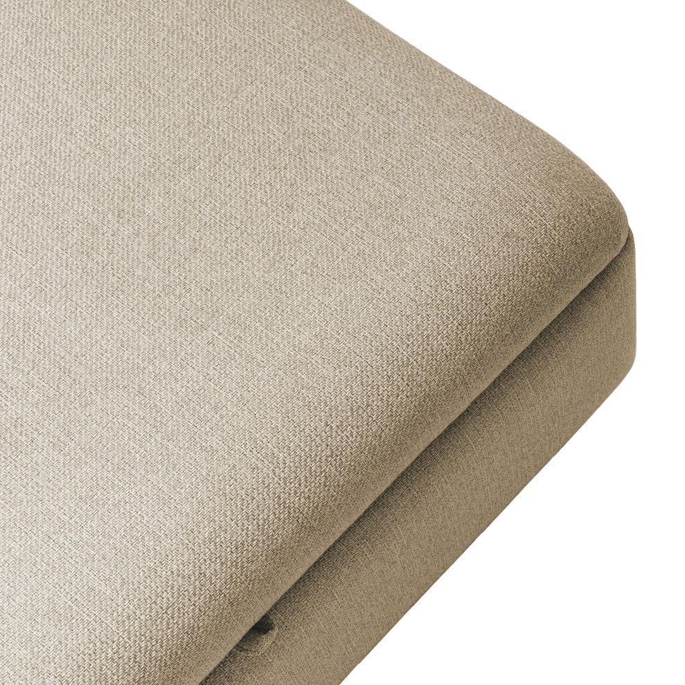Inca Storage Footstool in Christy Collection Beige Fabric 6