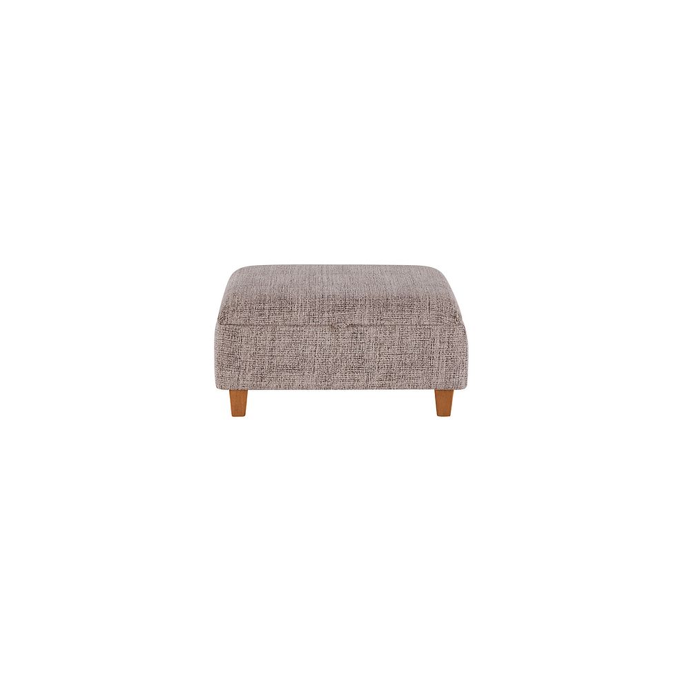 Inca Storage Footstool in May Collection Beige fabric 2
