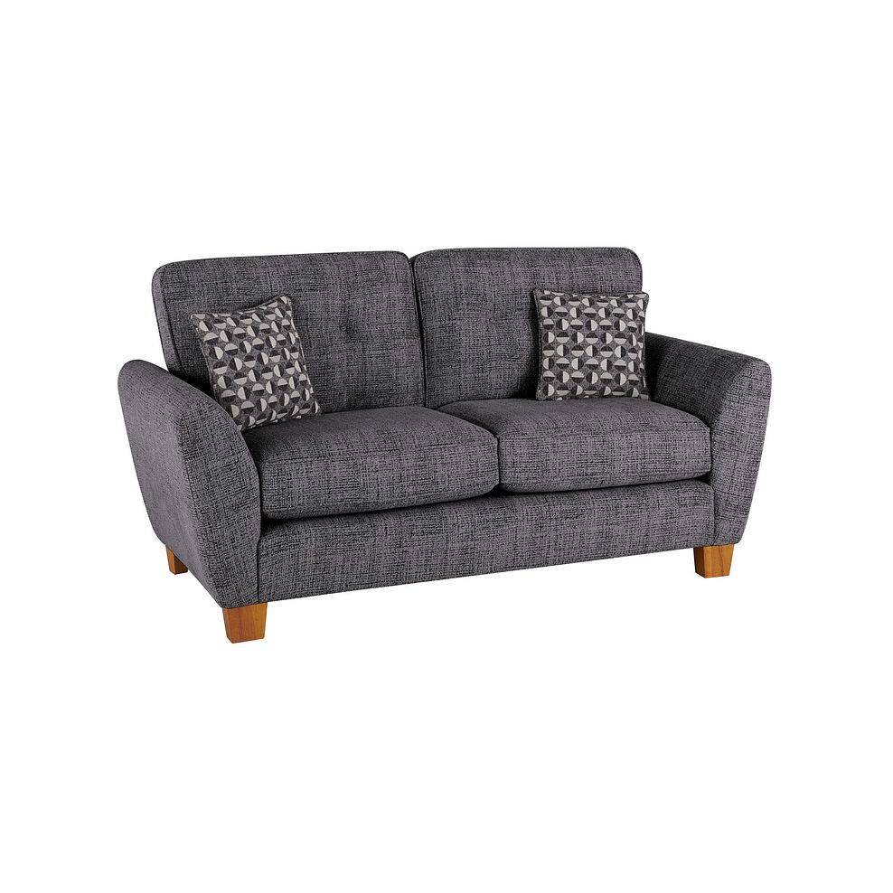 Inca 2 Seater Sofa in May Collection Charcoal fabric