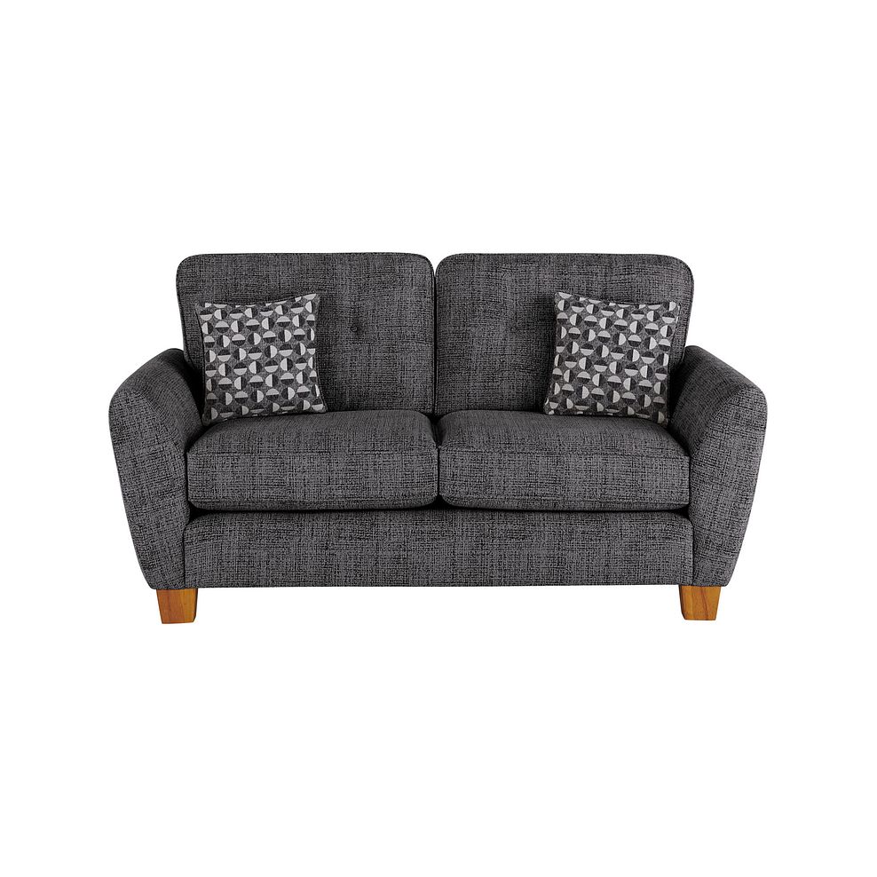 Inca 2 Seater Sofa in May Collection Charcoal fabric Thumbnail 2