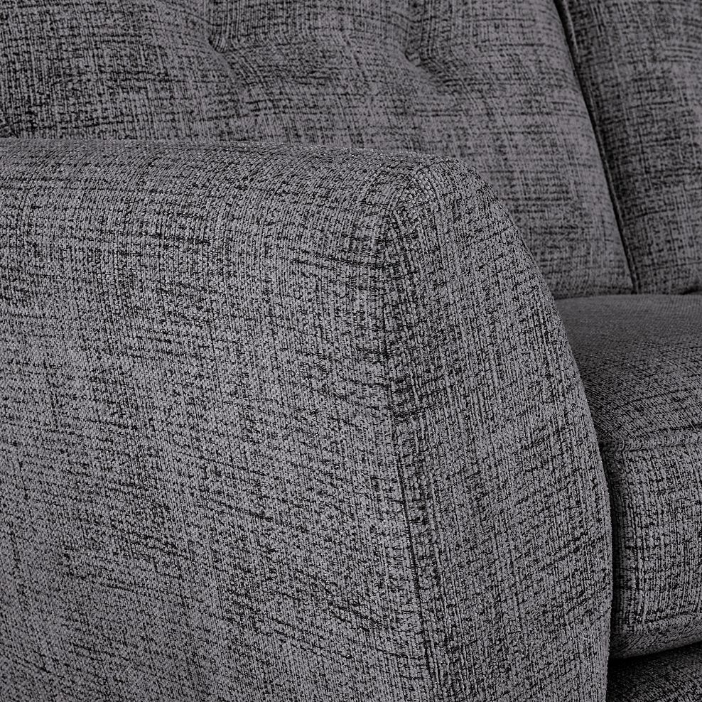 Inca 2 Seater Sofa in May Collection Charcoal fabric 7