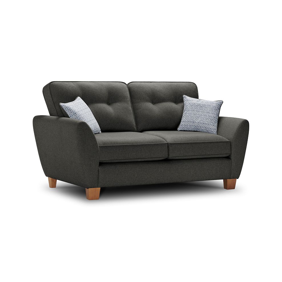 Inca 2 Seater Sofa in Christy Collection Charcoal Fabric 1