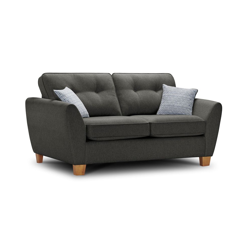 Inca 2 Seater Sofa Bed in Christy Collection Charcoal Fabric 2