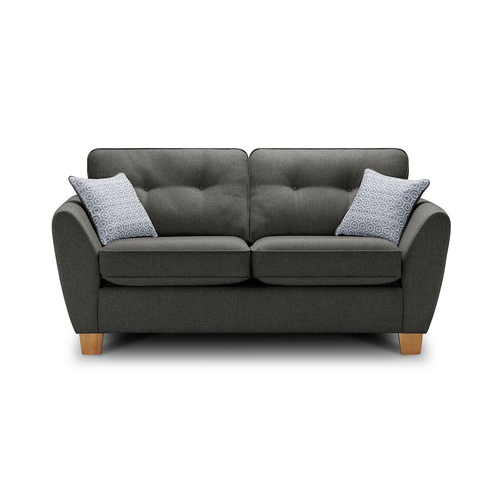 Inca 2 Seater Sofa Bed in Christy Collection Charcoal Fabric 3