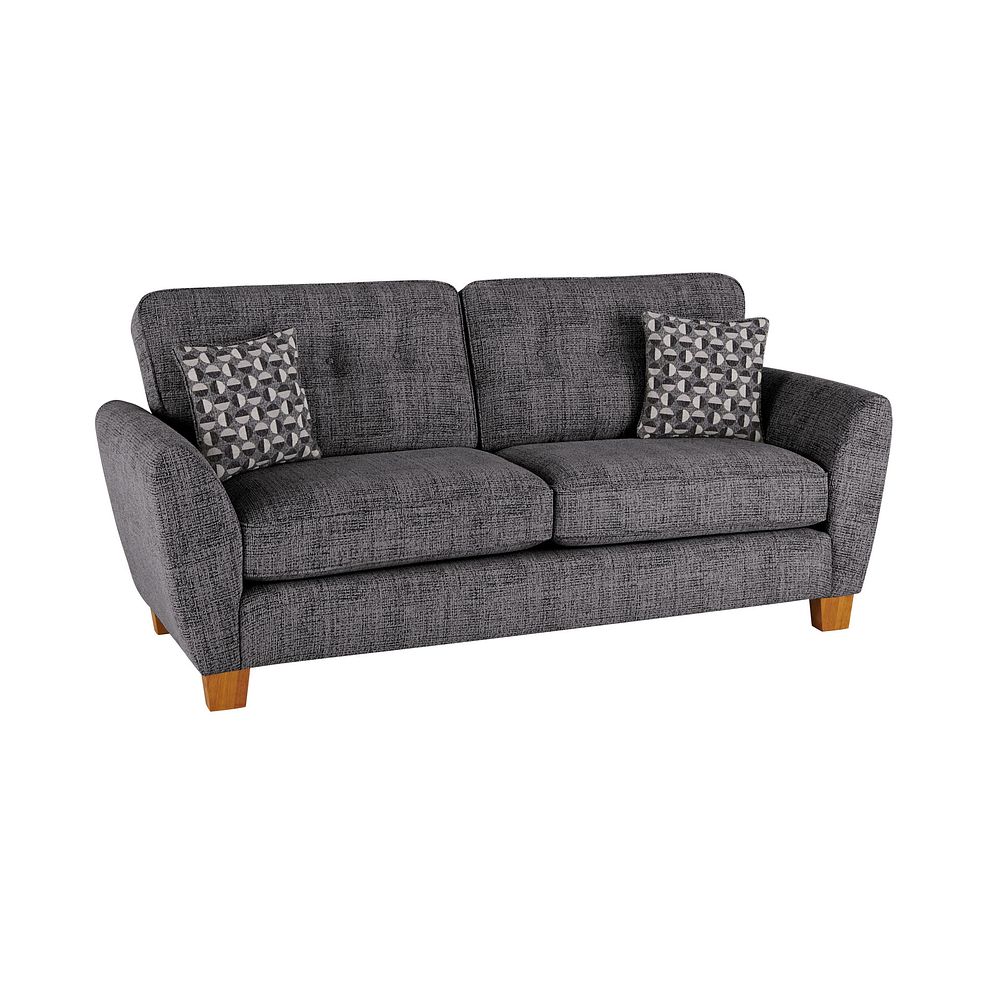 Inca 3 Seater Sofa in May Collection Charcoal fabric 1