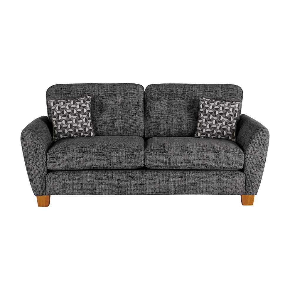 Inca 3 Seater Sofa in May Collection Charcoal fabric Thumbnail 2