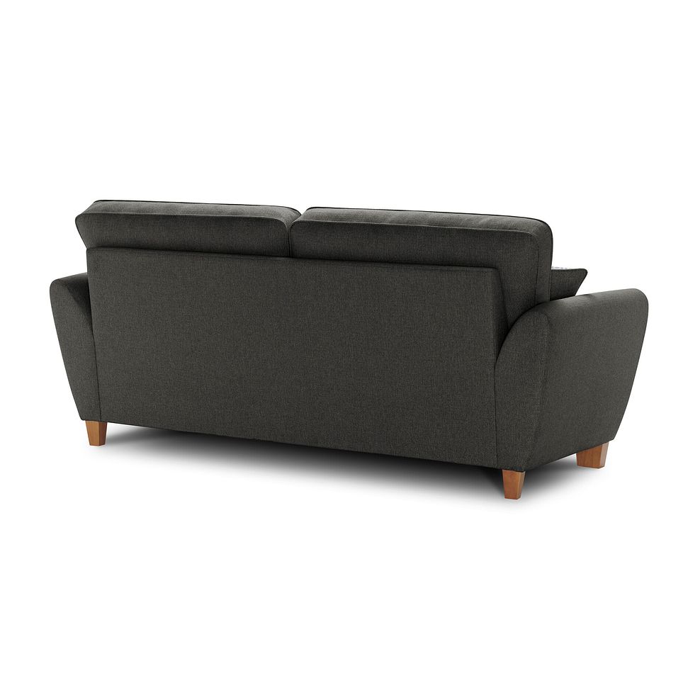 Inca 3 Seater Sofa in Christy Collection Charcoal Fabric Thumbnail 3