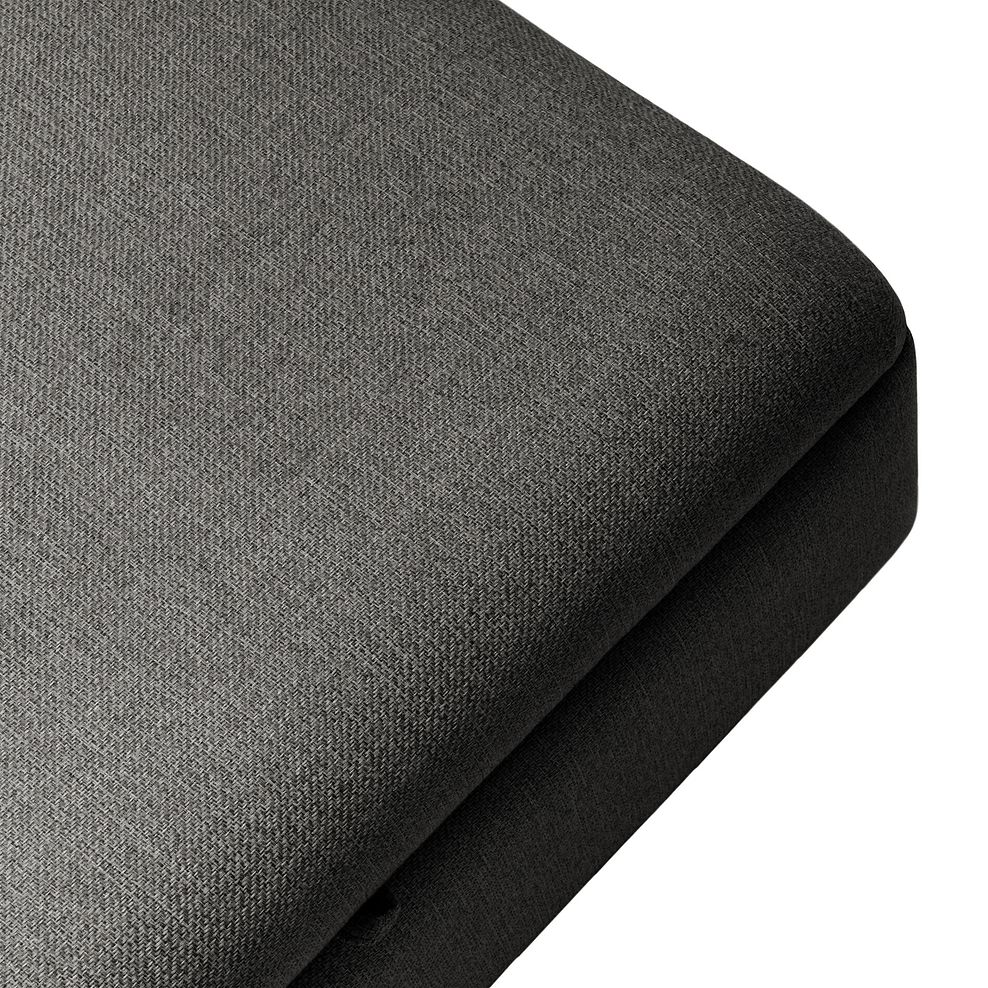 Inca Storage Footstool in Christy Collection Charcoal Fabric 6