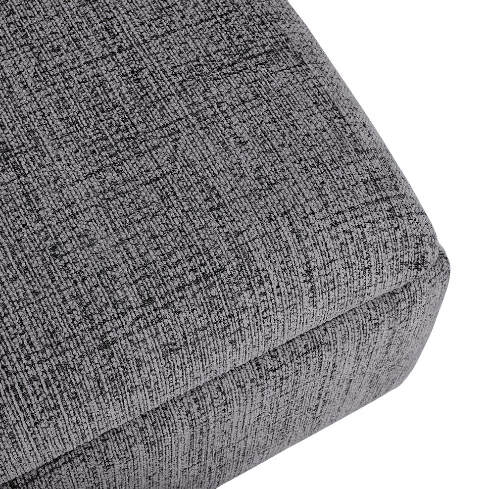 Inca Storage Footstool in May Collection Charcoal fabric Thumbnail 5
