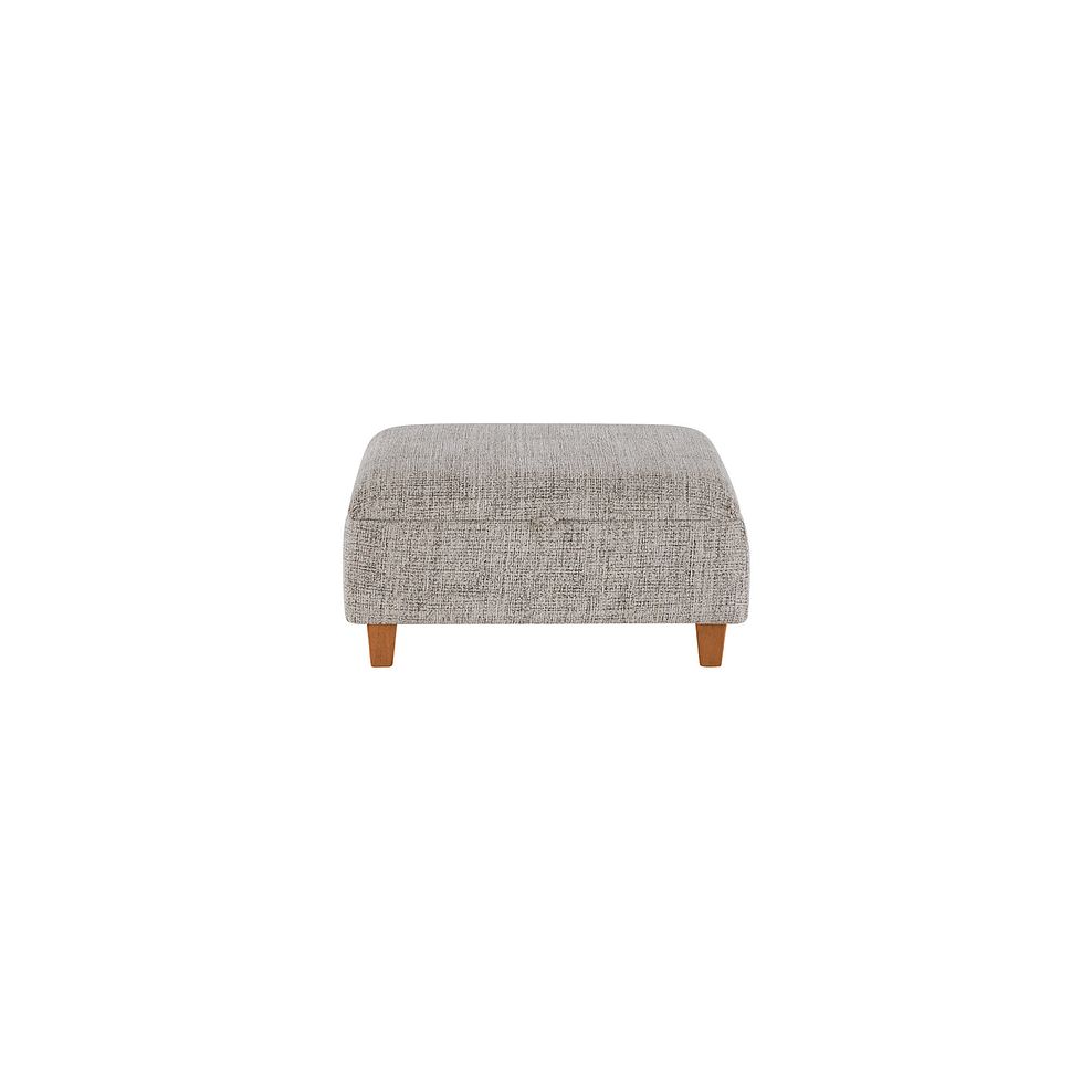Inca Storage Footstool in May Collection Cream fabric 3