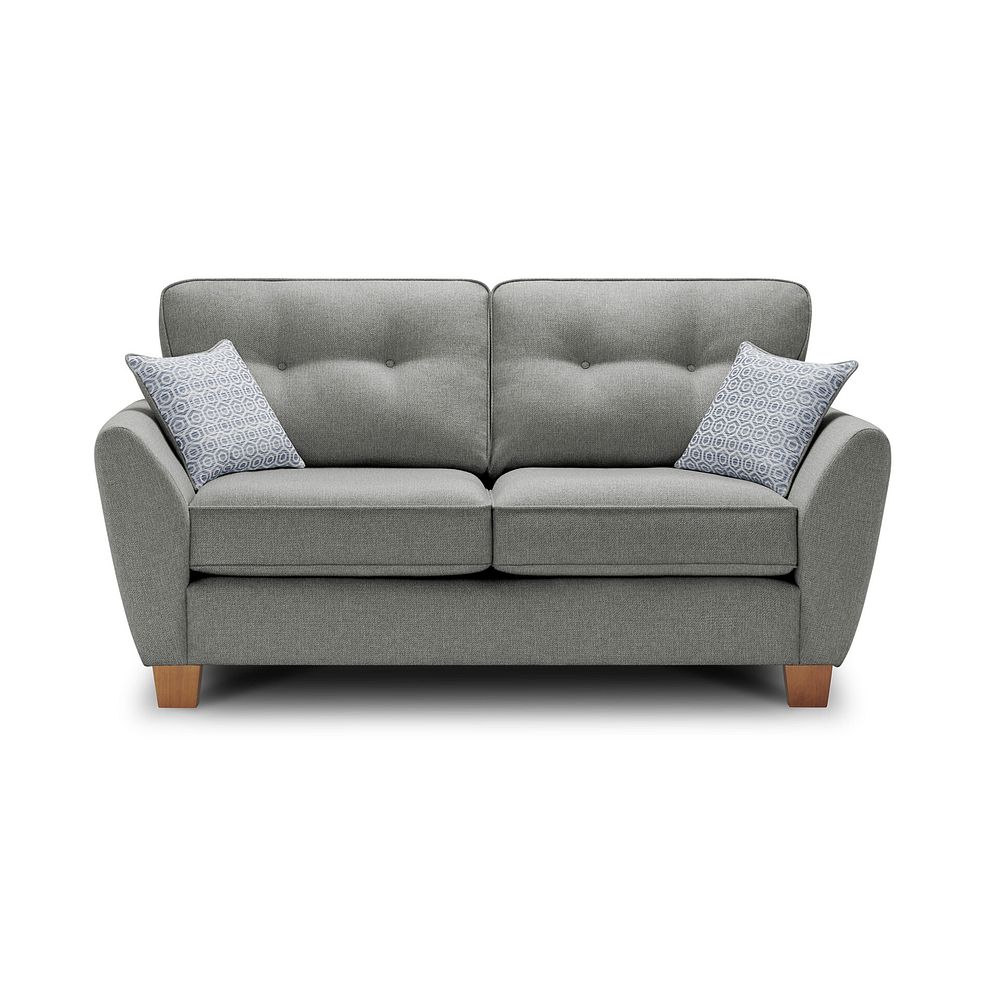 Inca 2 Seater Sofa in Christy Collection Grey Fabric Thumbnail 2