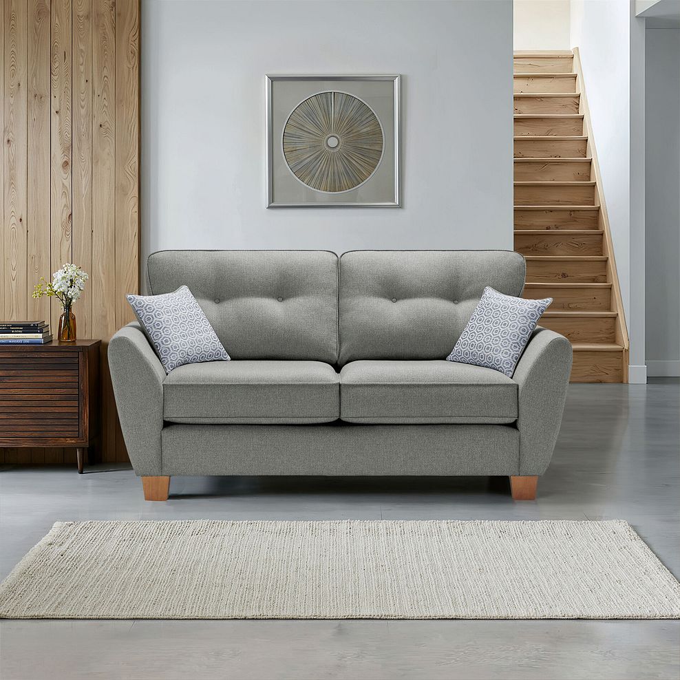 Inca 2 Seater Sofa in Christy Collection Grey Fabric 1